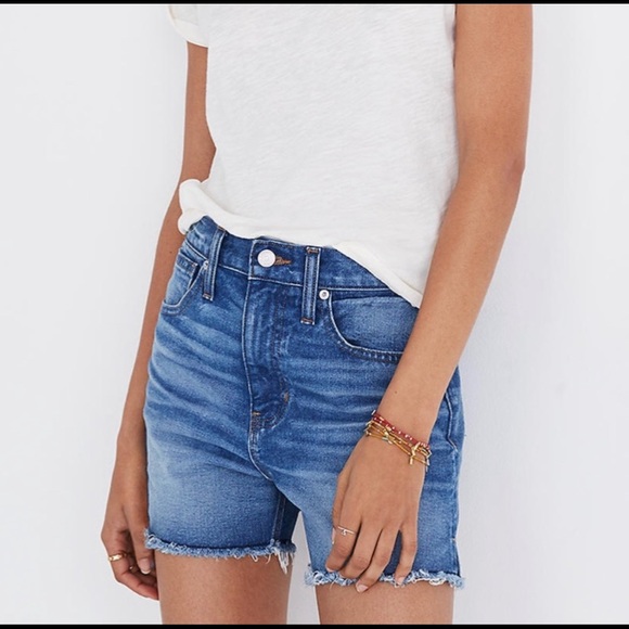 Madewell Pants - Madewell The Perfect Jean Raw Hem Short